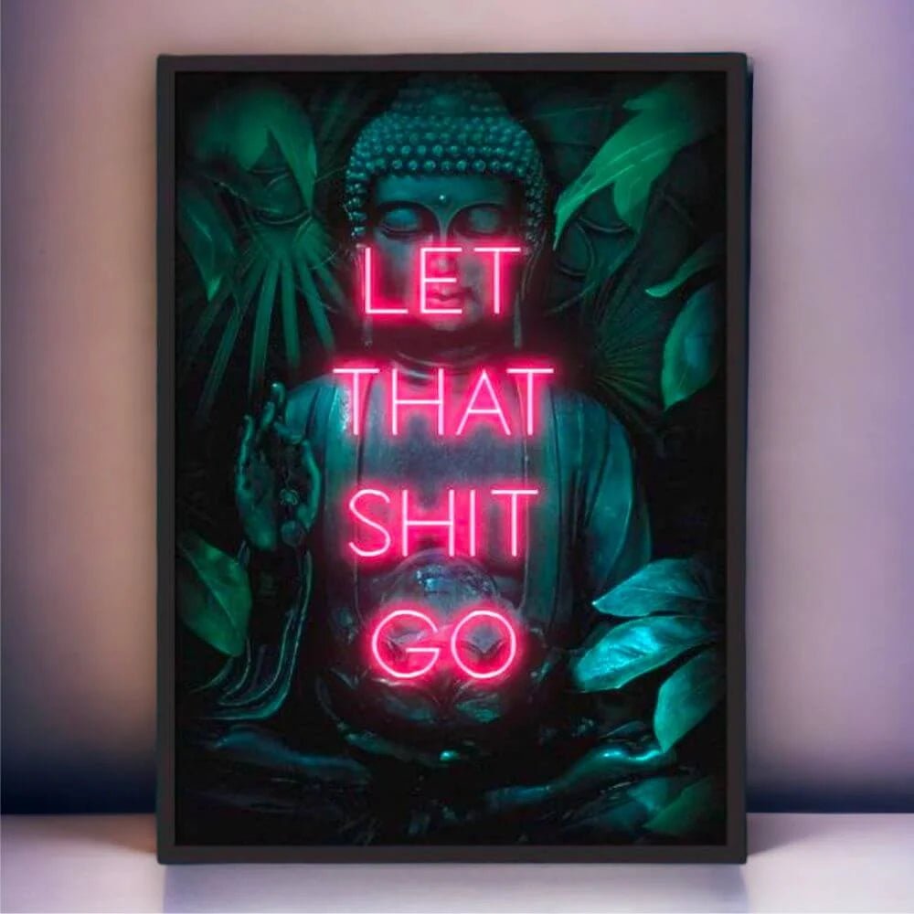 BUDDHA Neon Art - Maytrix