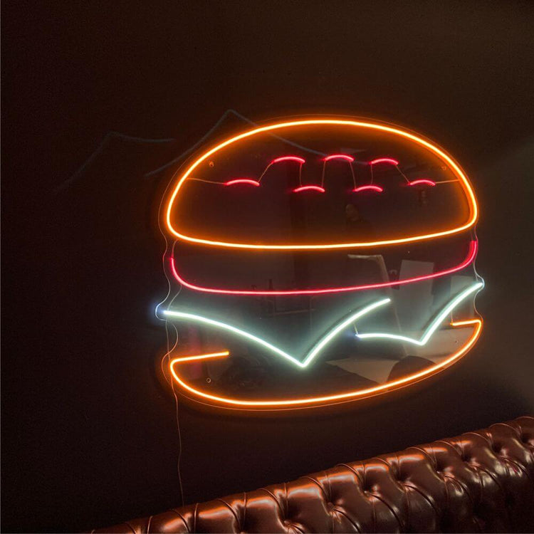 Burger Neon Sign - Maytrix
