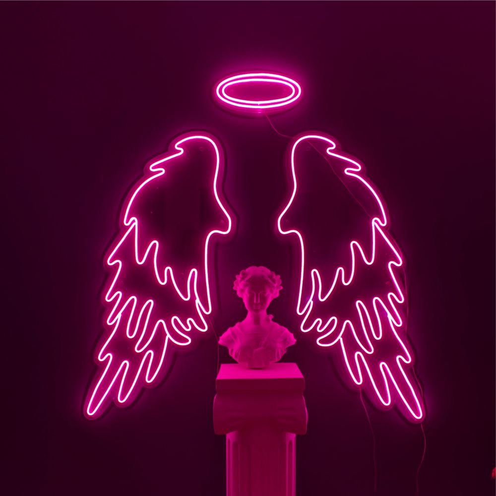 Classic Angel Wing Neon Sign - Maytrix