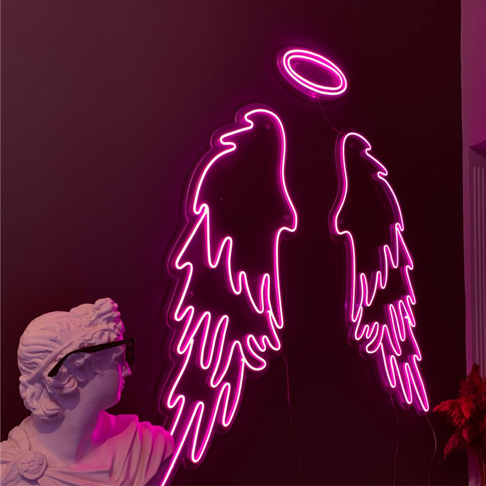 Classic Angel Wing Neon Sign - Maytrix