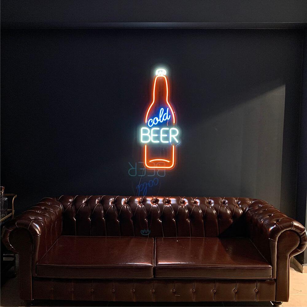 Cold Beer Neon Sign - Maytrix