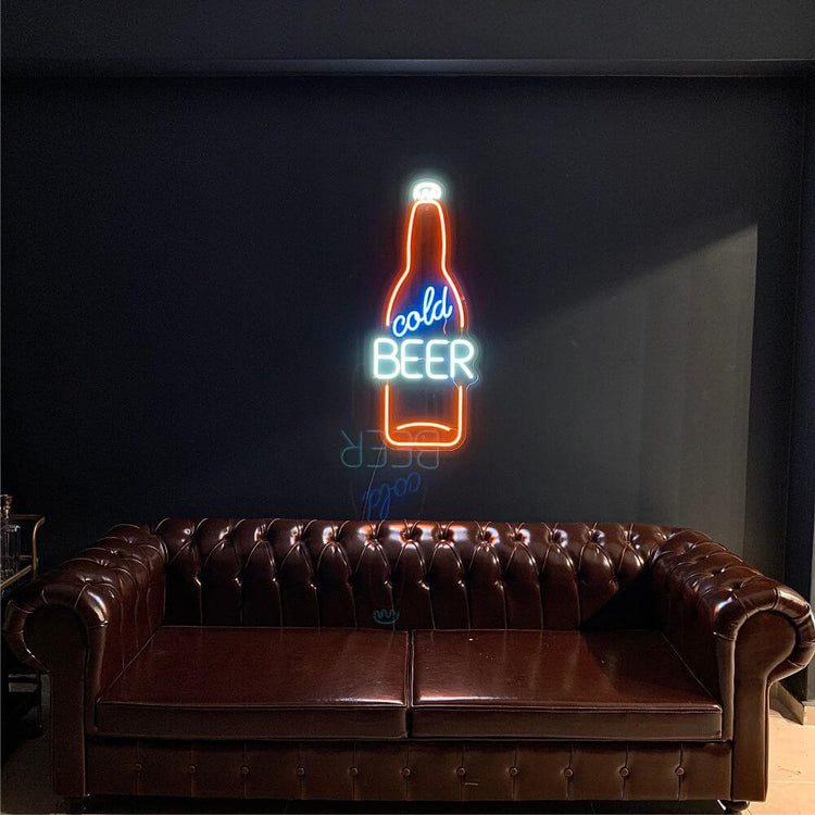Cold Beer Neon Sign - Maytrix
