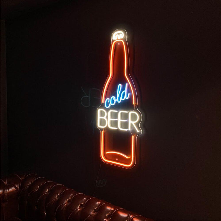 Cold Beer Neon Sign - Maytrix