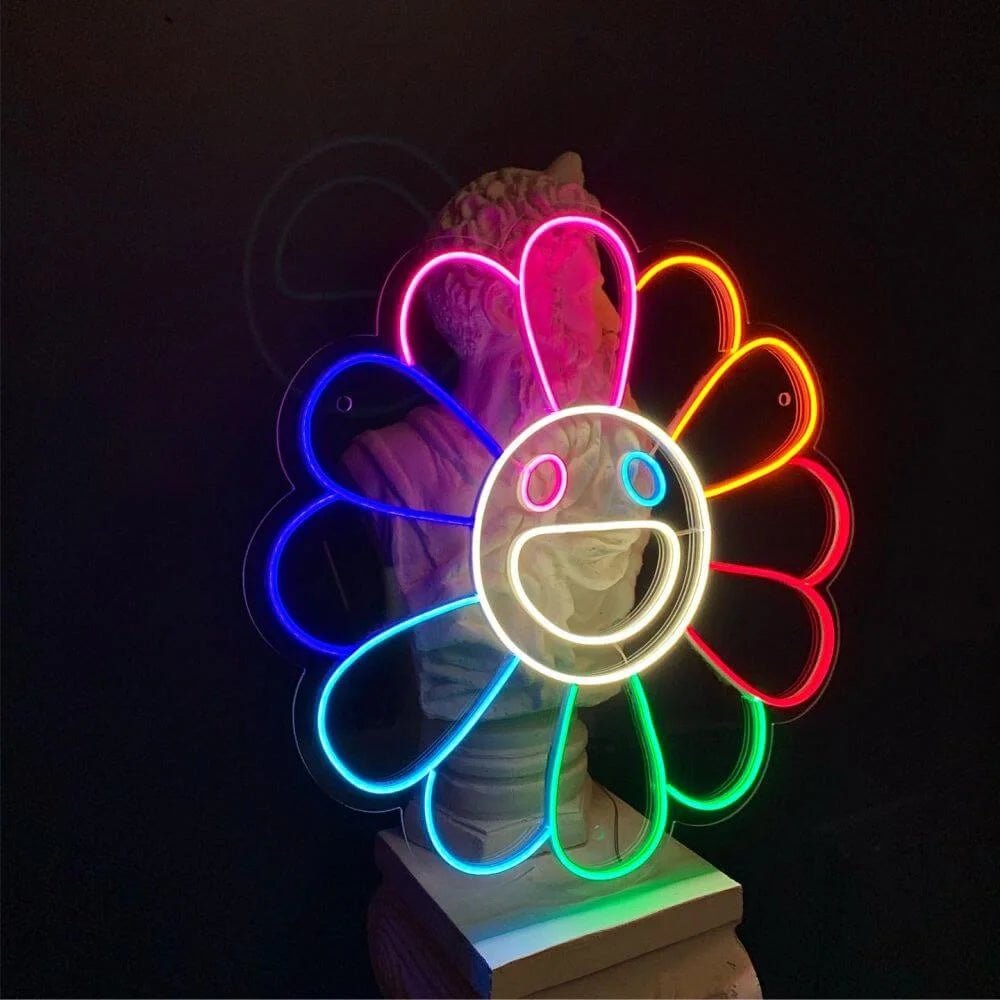 Colorful Daisy Neon Sign - Maytrix