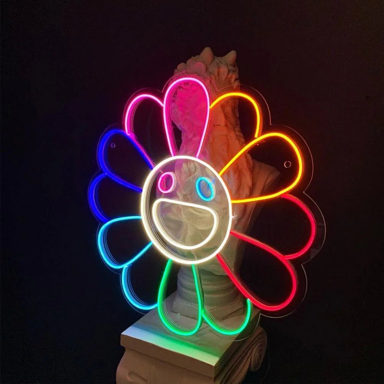 Colorful Daisy Neon Sign - Maytrix
