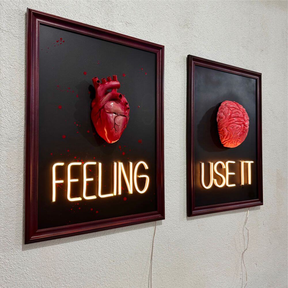 FEELING 3D Figure Neon Art - Maytrix