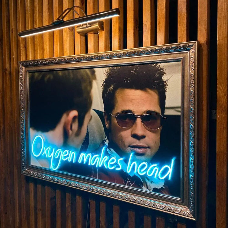 Fight Club Movie Neon Art - Maytrix