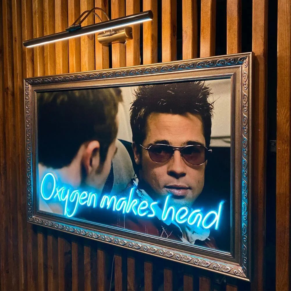 Fight Club Movie Neon Art - Maytrix