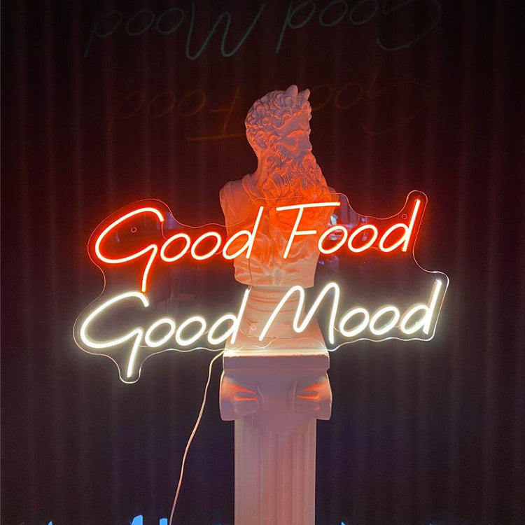 Good Food Good Mood Neon Sign - Maytrix