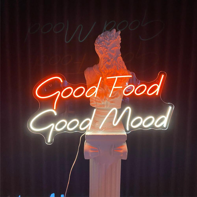 Good Food Good Mood Neon Sign - Maytrix