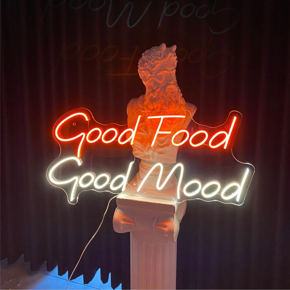 Good Food Good Mood Neon Sign - Maytrix