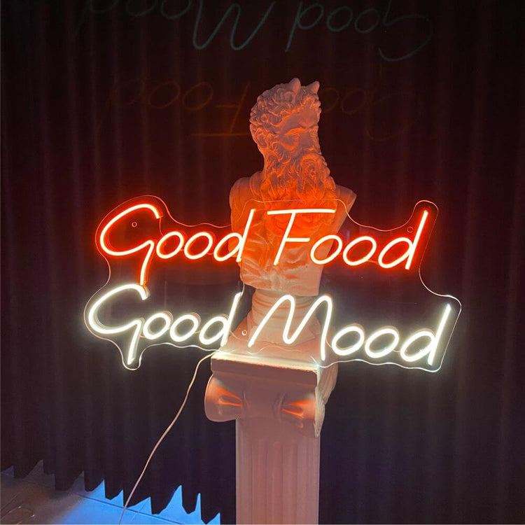 Good Food Good Mood Neon Sign - Maytrix