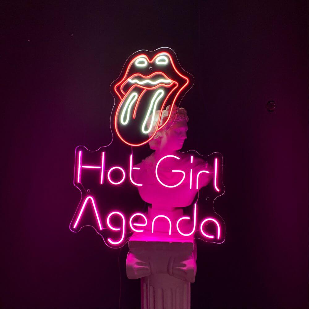 Hot Girl Agenda Neon Sign - Maytrix