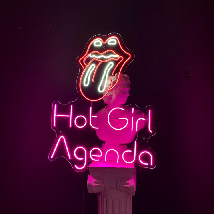 Hot Girl Agenda Neon Sign - Maytrix