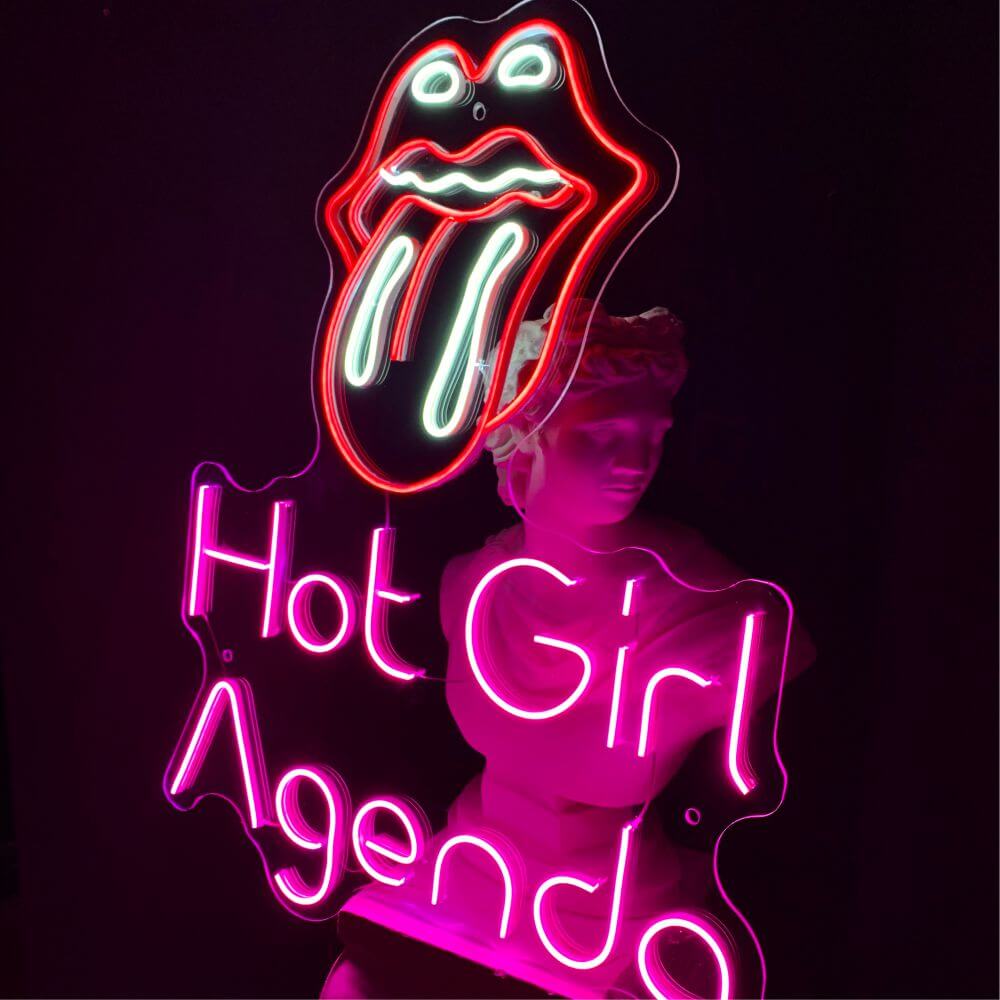Hot Girl Agenda Neon Sign - Maytrix
