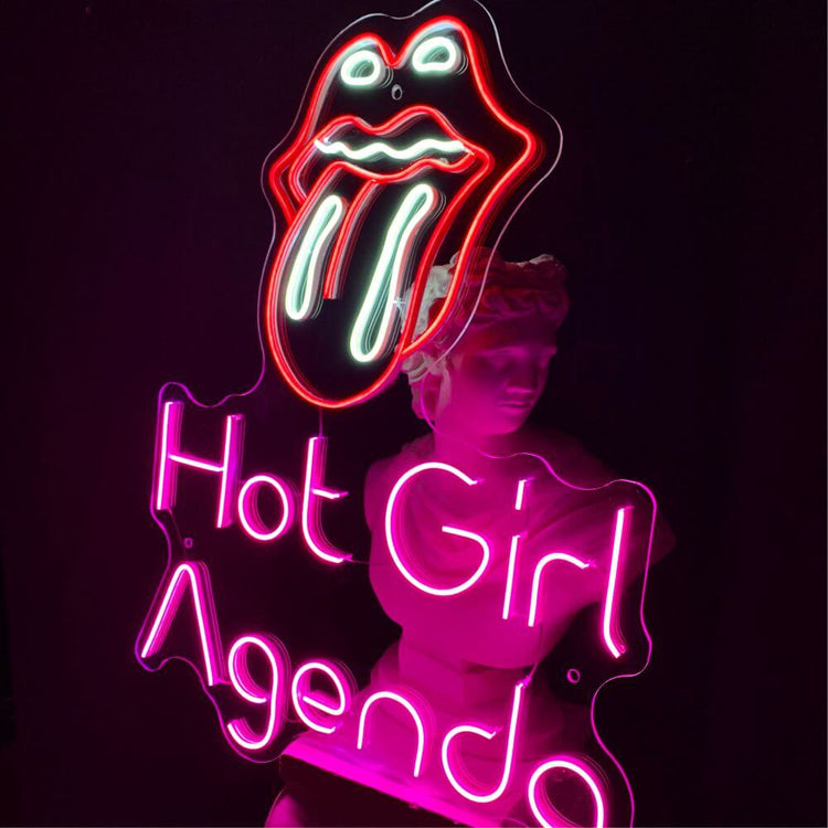 Hot Girl Agenda Neon Sign - Maytrix