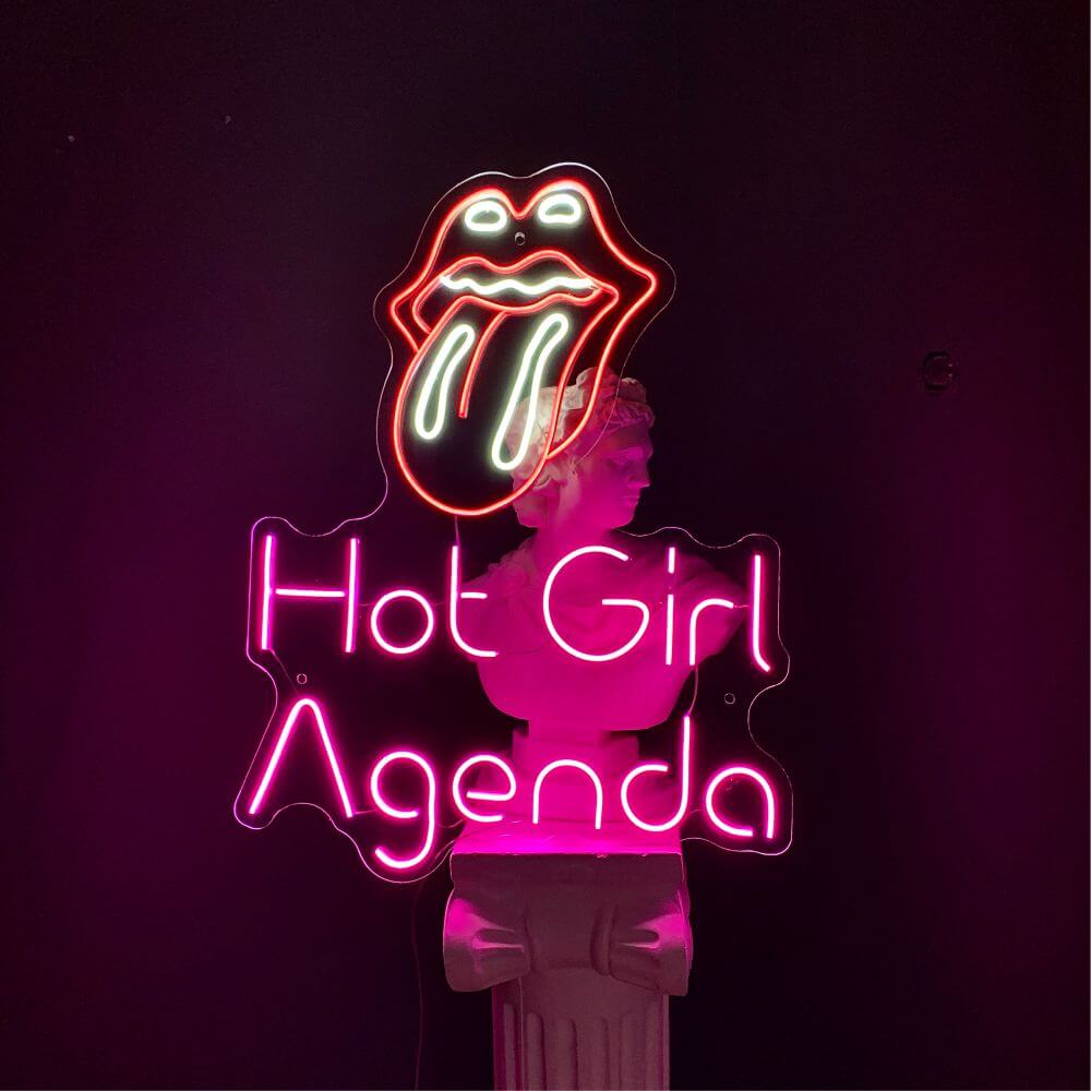 Hot Girl Agenda Neon Sign - Maytrix