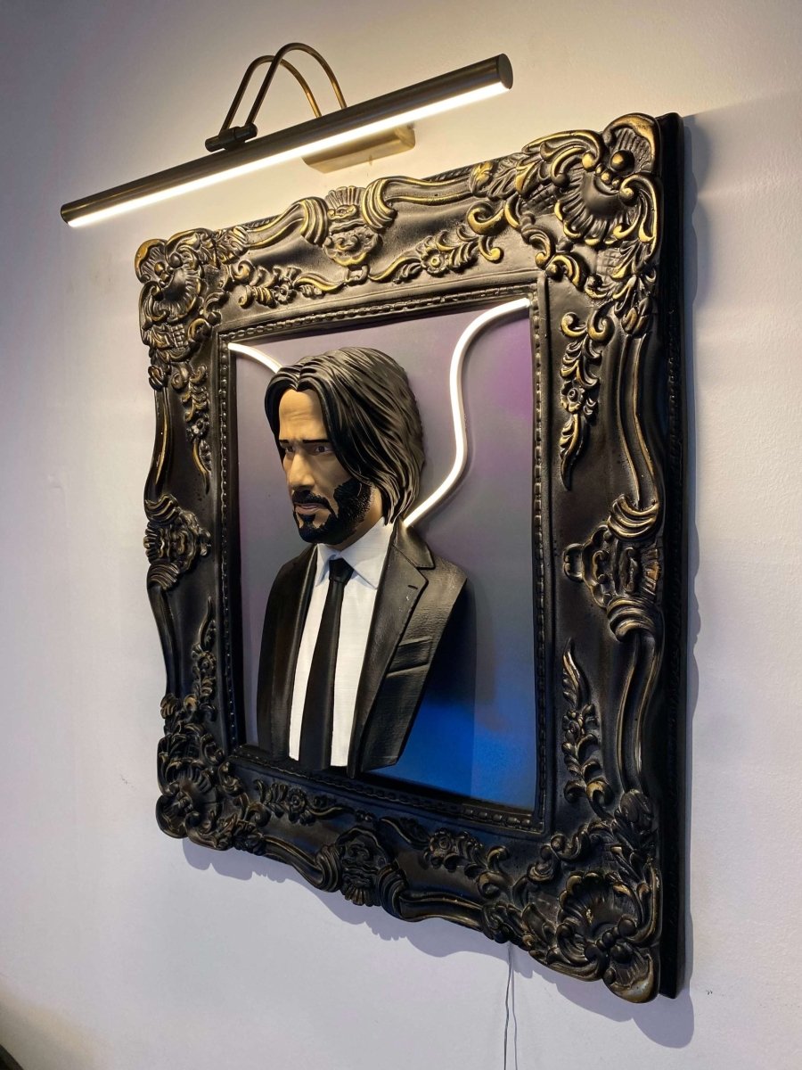 JOHN WICK 3D STATUE ART - Maytrix