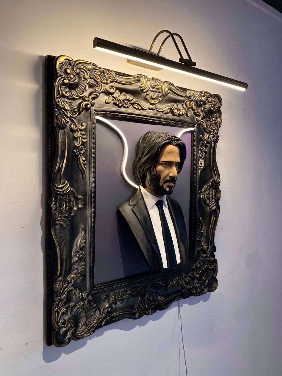 JOHN WICK 3D STATUE ART - Maytrix