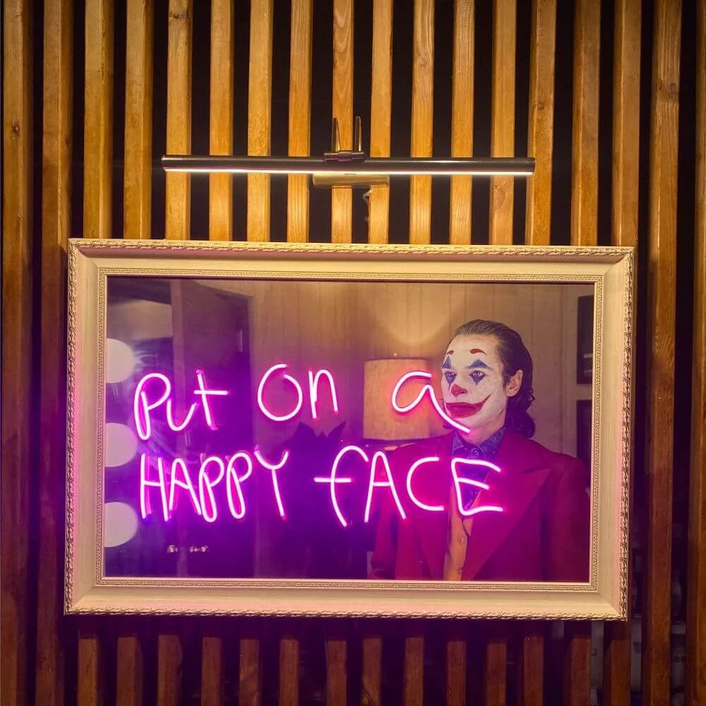 Joker Neon Movie Art - Maytrix