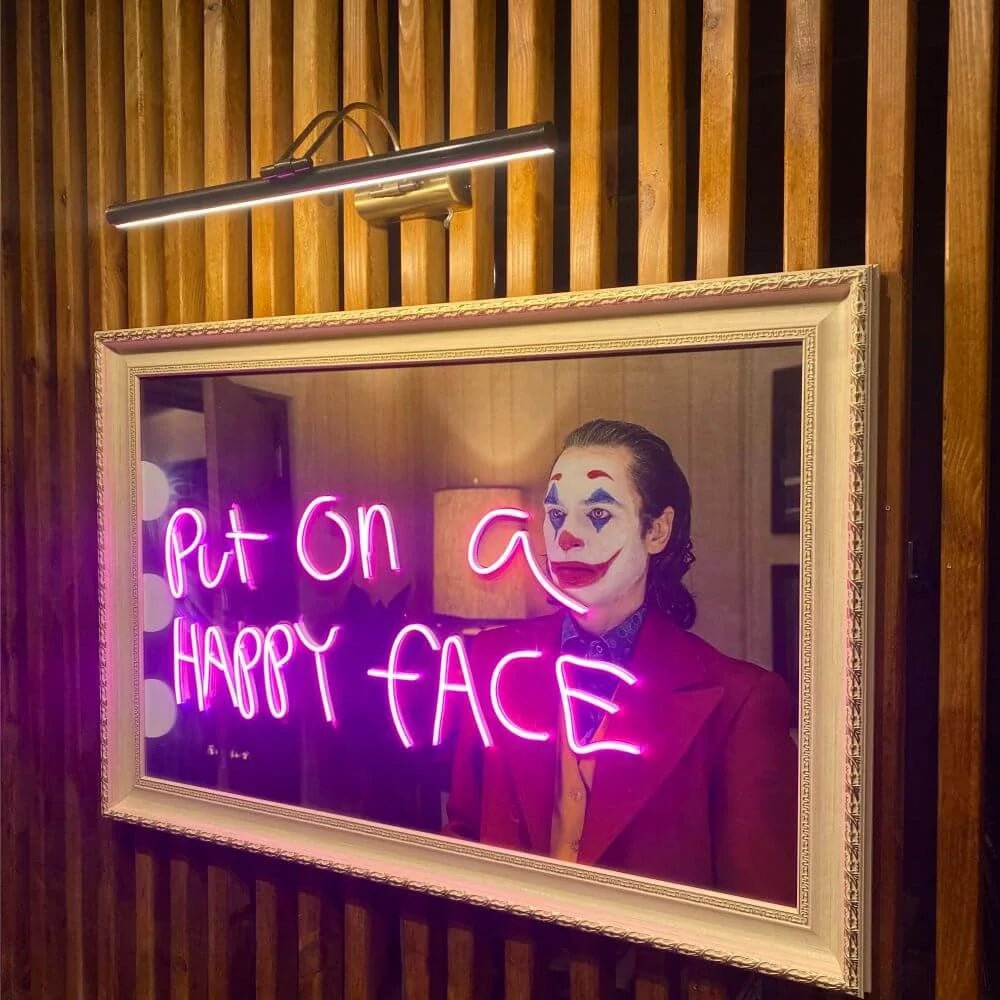 Joker Neon Movie Art - Maytrix