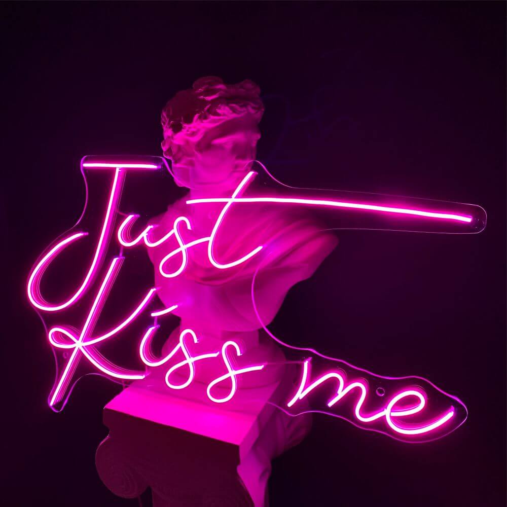 Just Kiss Me Neon Sign - Maytrix