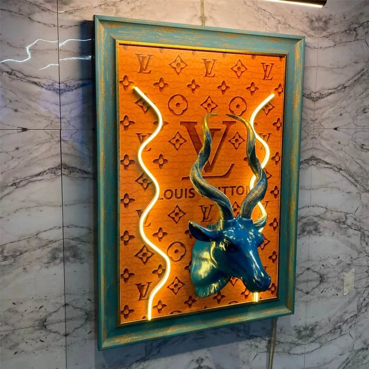 LOUIS VUITTON 3D Neon Jungle Painting - Maytrix