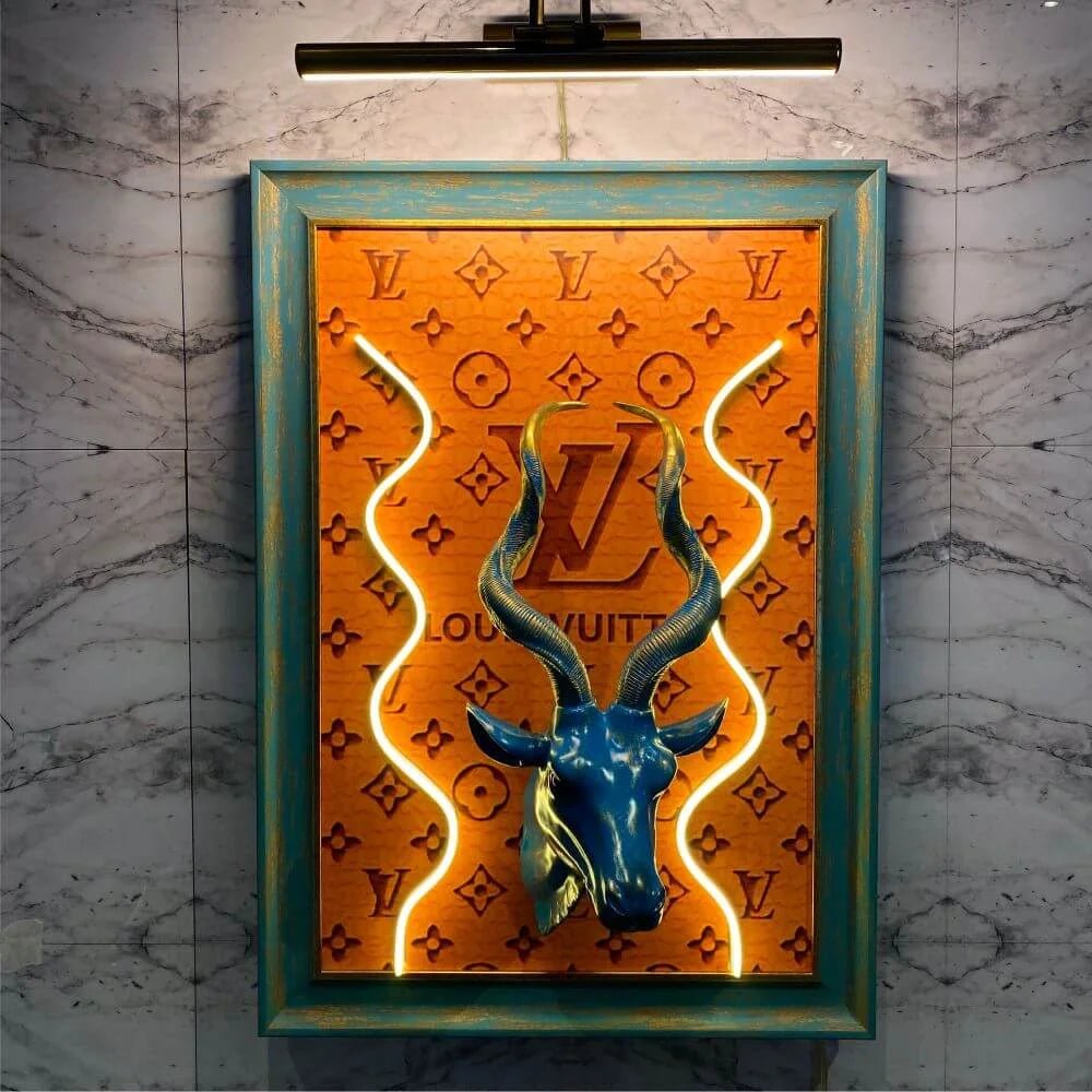 LOUIS VUITTON 3D Neon Jungle Painting - Maytrix