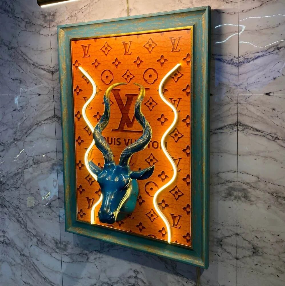 LOUIS VUITTON 3D Neon Jungle Painting - Maytrix