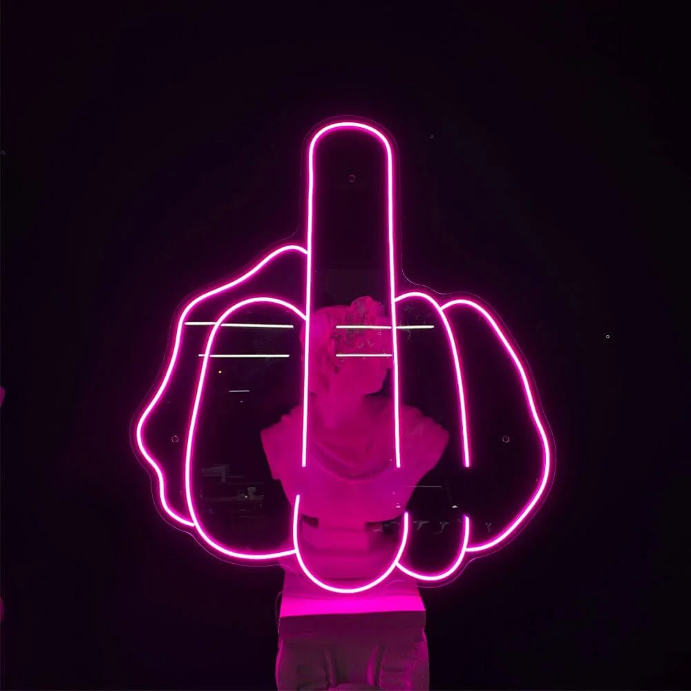 Middle Finger Neon Sign - Maytrix