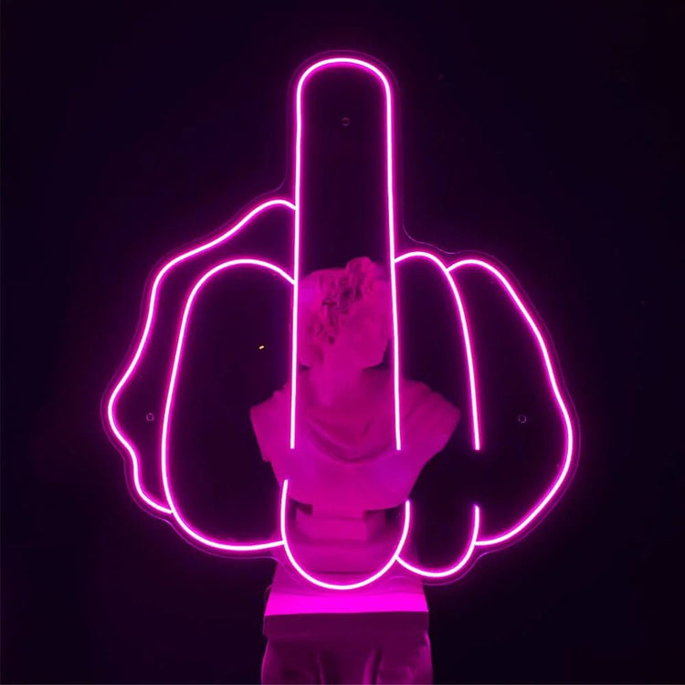 Middle Finger Neon Sign - Maytrix