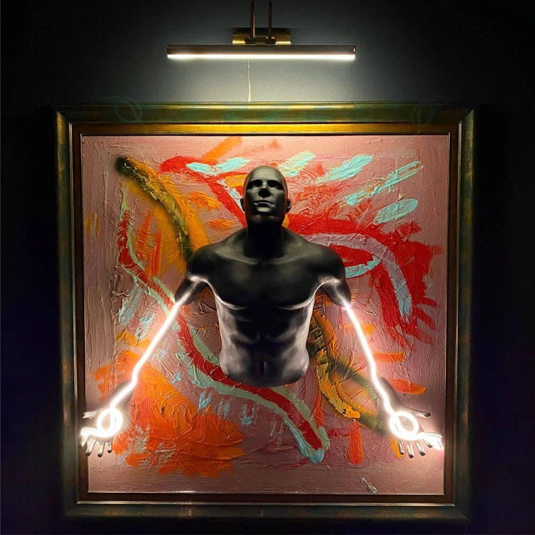 Neon HUMAN Painting Art - Maytrix