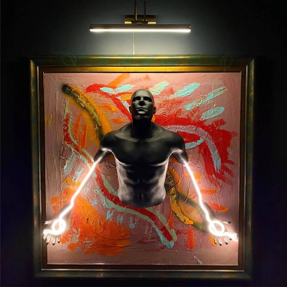 Neon HUMAN Painting Art - Maytrix