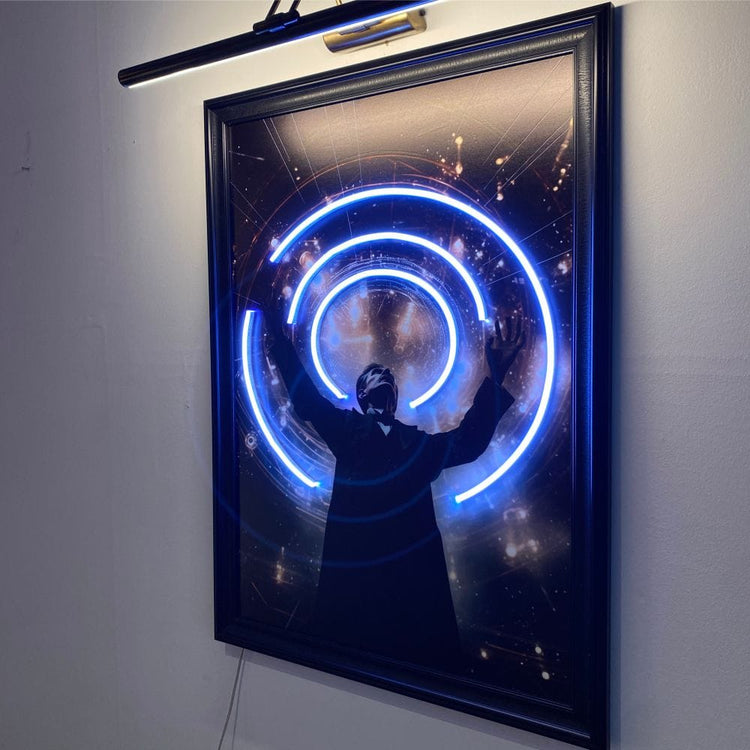 NICOLA TESLA Neon Art - Maytrix