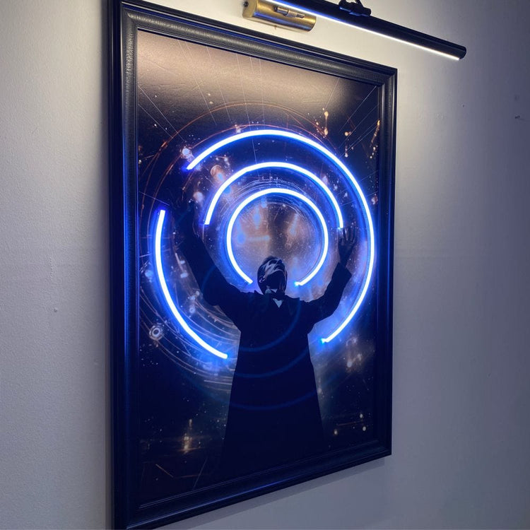 NICOLA TESLA Neon Art - Maytrix