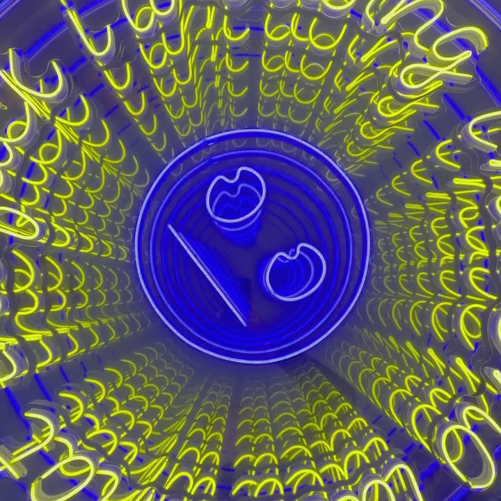 Infinity Mirror Wall Art - “No Idea What I’m Doing” Emoji Design