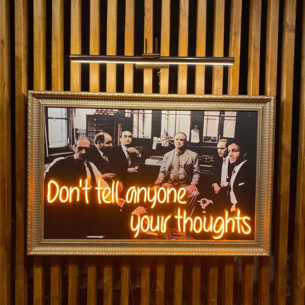 The Godfather Neon Movie Art - Maytrix