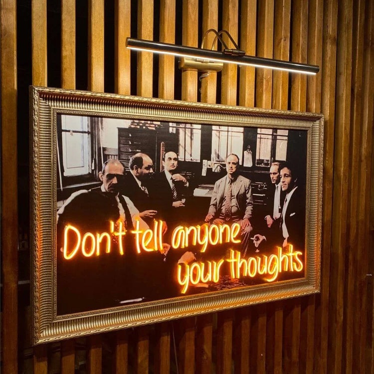 The Godfather Neon Movie Art - Maytrix