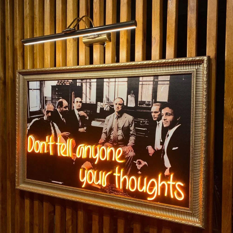 The Godfather Neon Movie Art - Maytrix