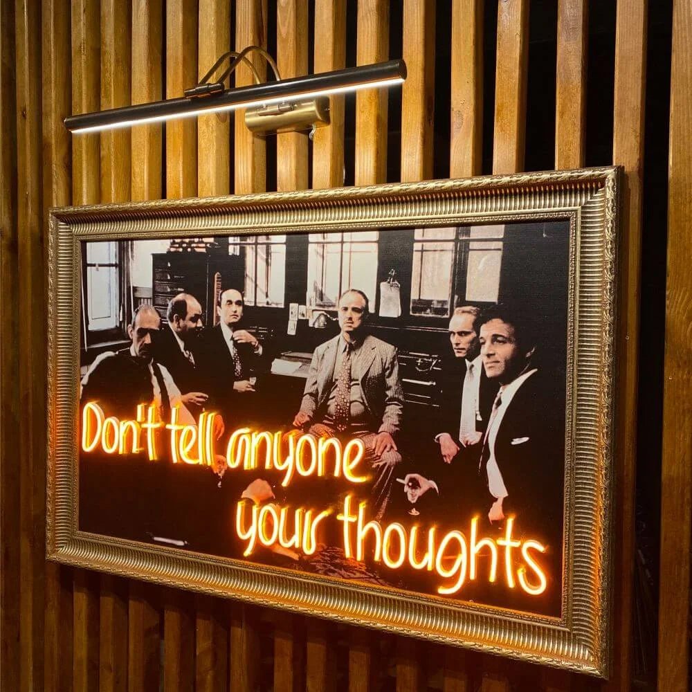 The Godfather Neon Movie Art - Maytrix