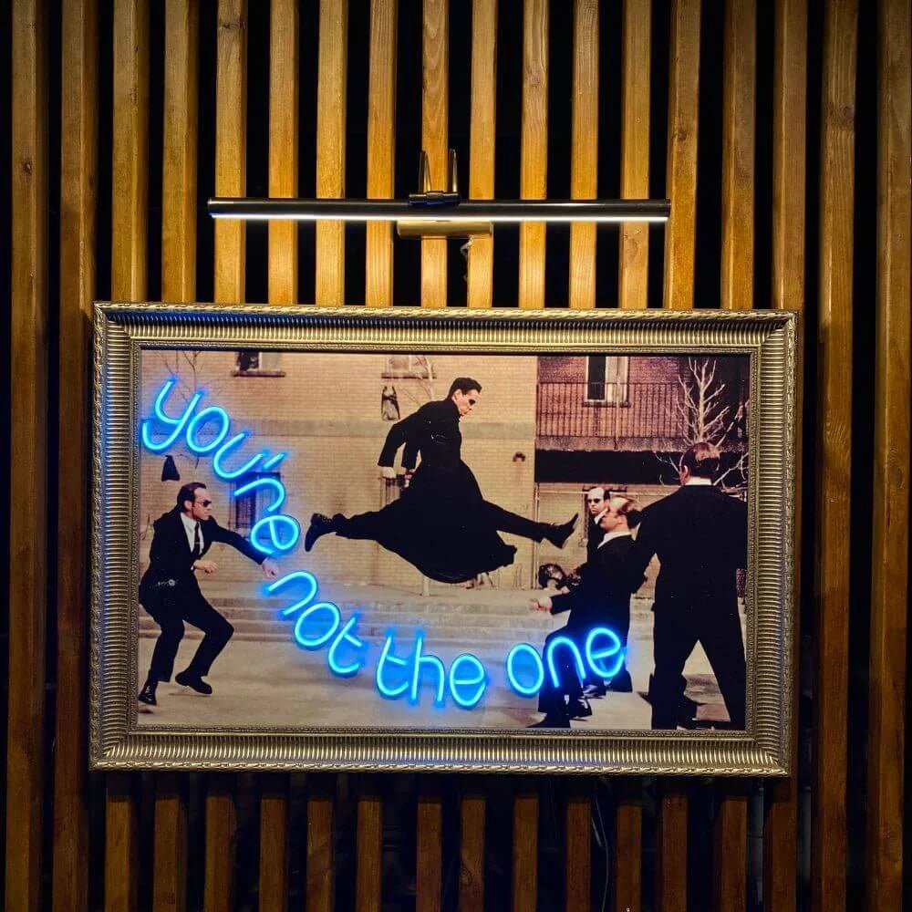 The Matrix Neon Movie Art - Maytrix