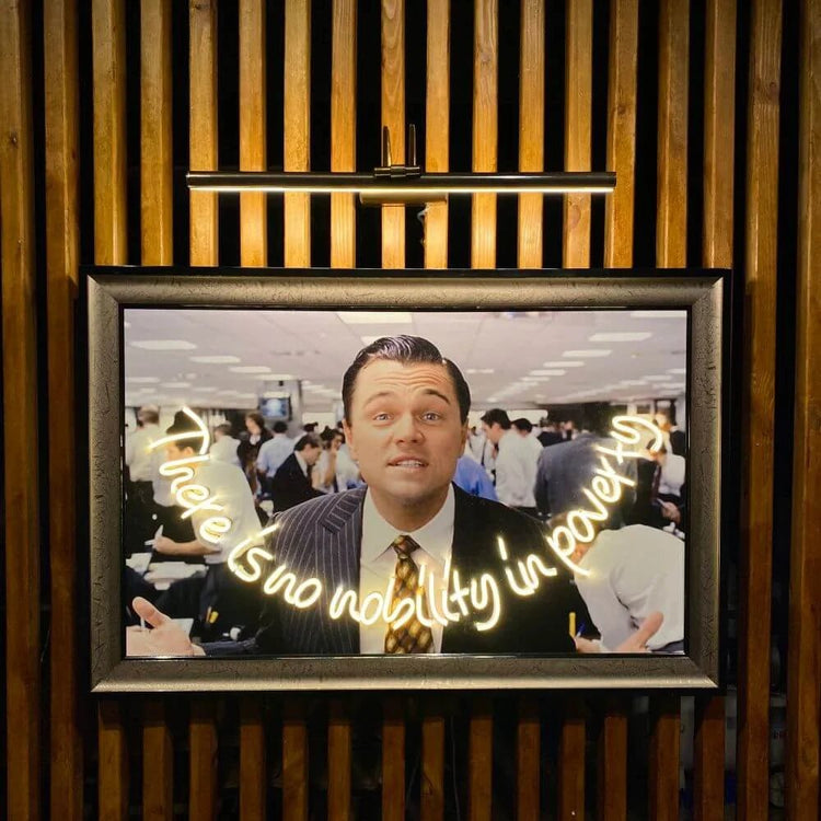 The Wolf Of Wall Street Neon Movie Art - Maytrix