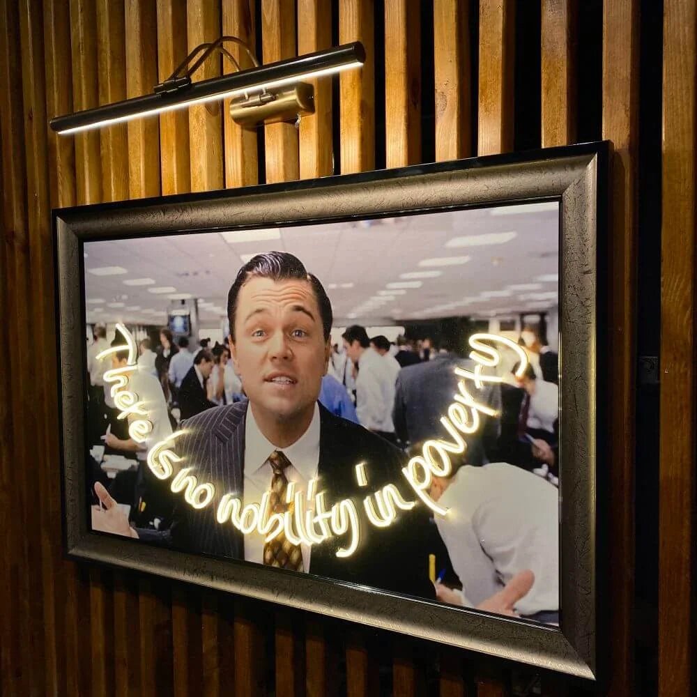 The Wolf Of Wall Street Neon Movie Art - Maytrix