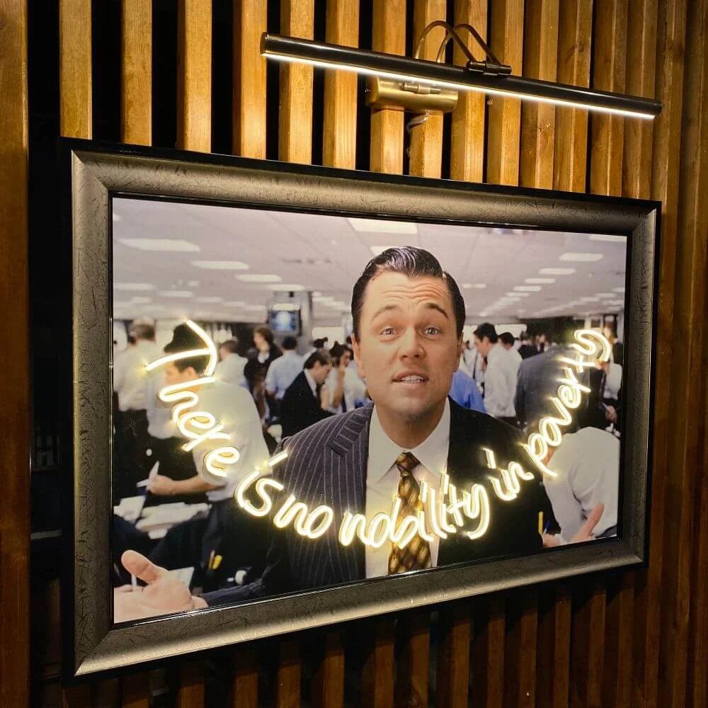 The Wolf Of Wall Street Neon Movie Art - Maytrix