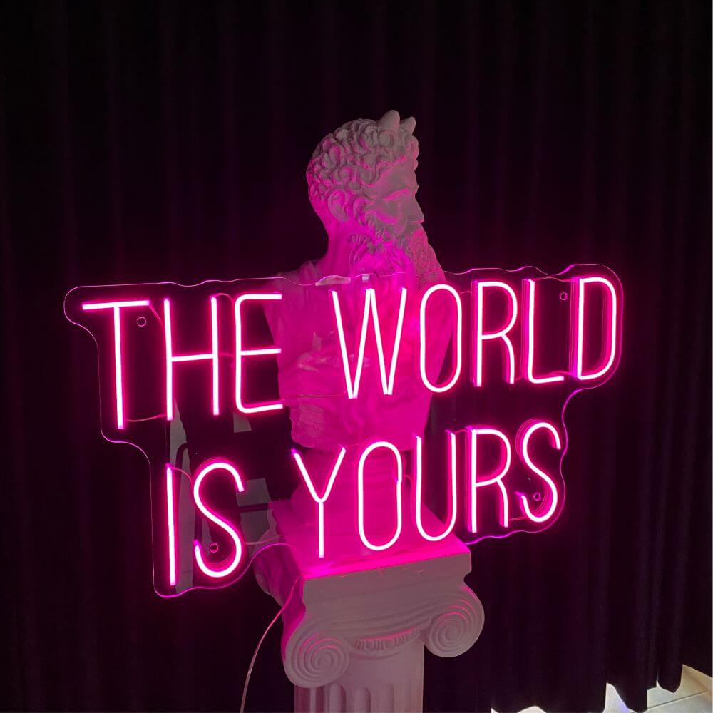 The World Is Yours 2 Neon Sign - Maytrix