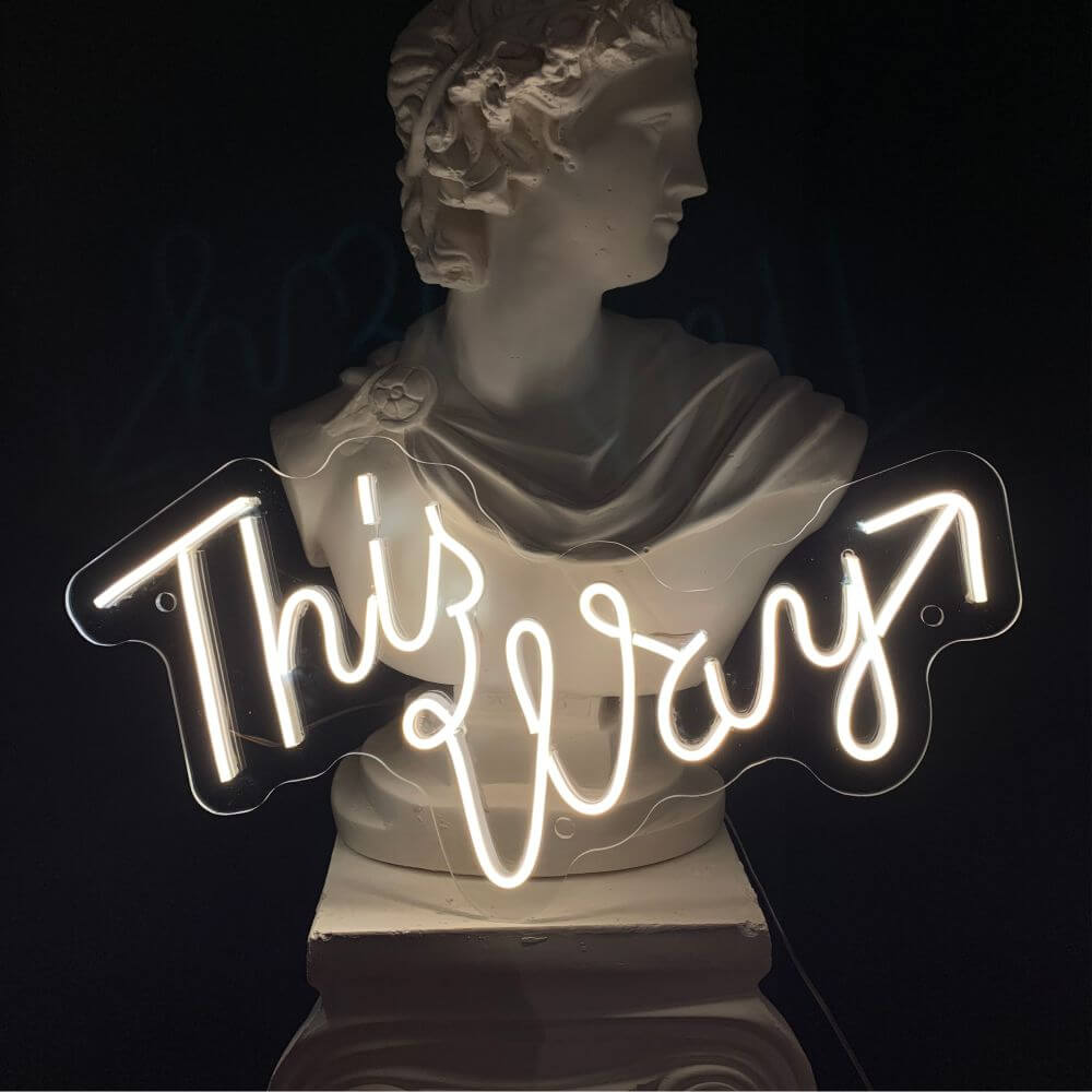 This Way Neon Sign - Maytrix