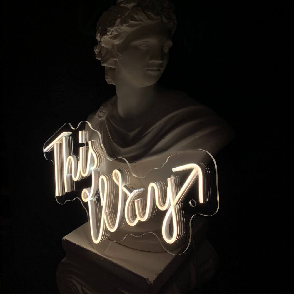 This Way Neon Sign - Maytrix