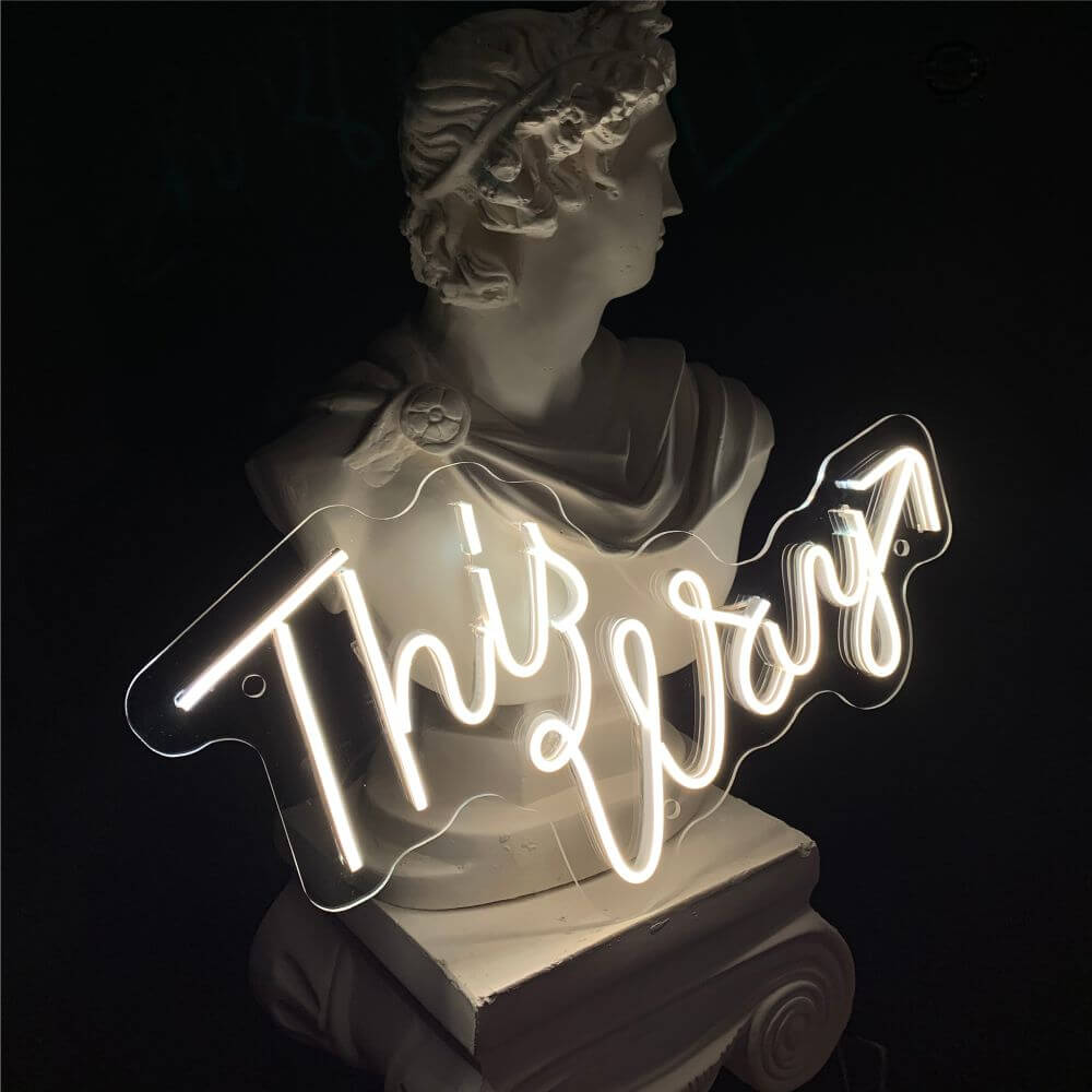 This Way Neon Sign - Maytrix
