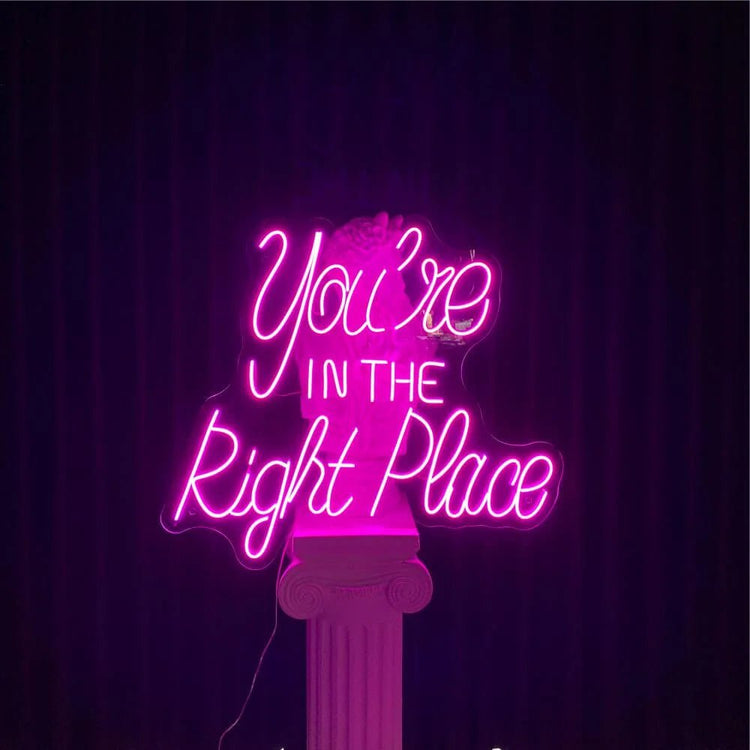 You’re IN THE Right Place Neon Sign - Maytrix