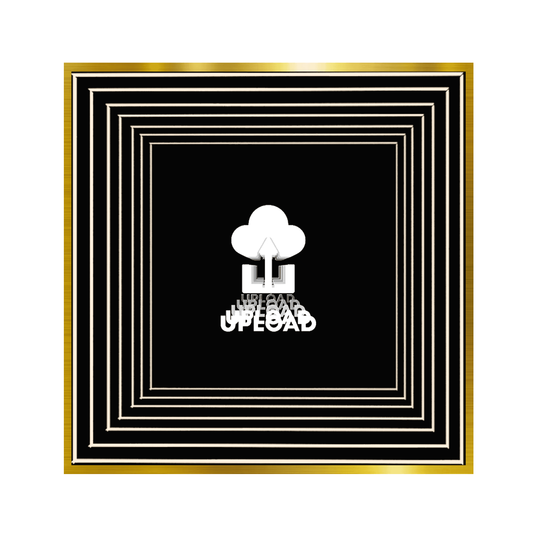 A white cloud upload icon, ideal for Design Your Custom Infinity Mirror or as neon wall art décor.